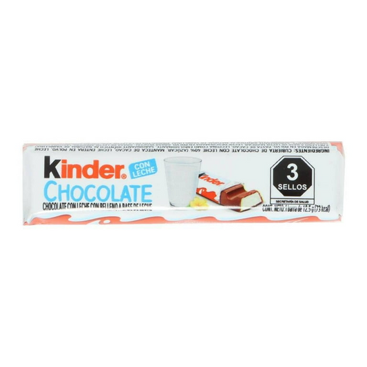 Chocolate Kinder con leche 12.5 g, Ferrero