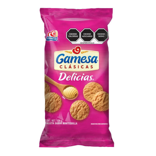 Galletas Clásicas Delicias 138g, Gamesa