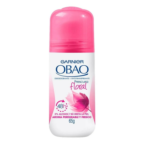 Desodorante Roll On Obao Frescura Floral 65 g, Garnier