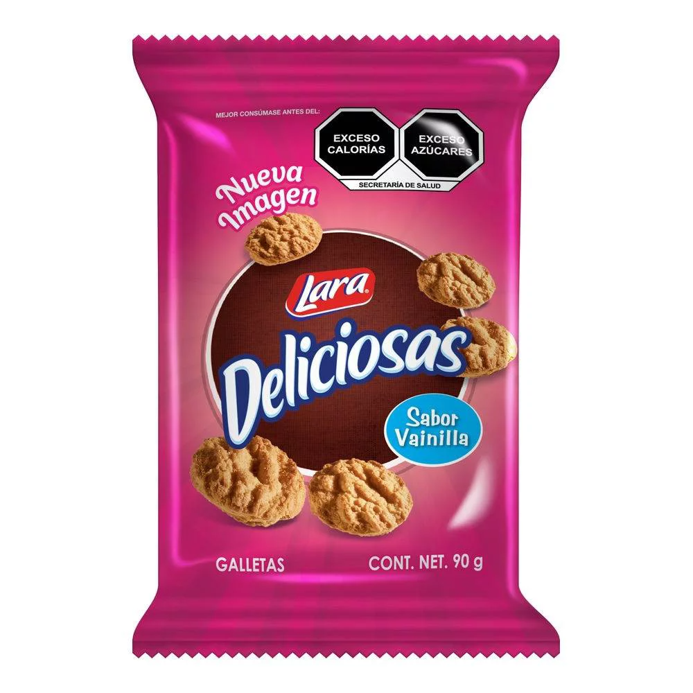 Galletas deliciosas Vainilla 130 g, Lara