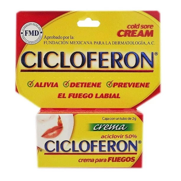 Cicloferon 2 g Crema Lab. Liomont (Aciclovir 0.050 g / 1 g)