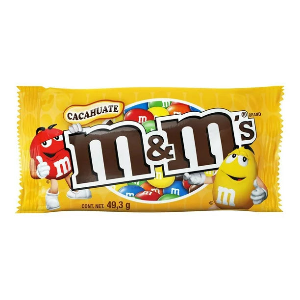 Chocolate confitado M&M Cacahuate 49.3 g, MARS