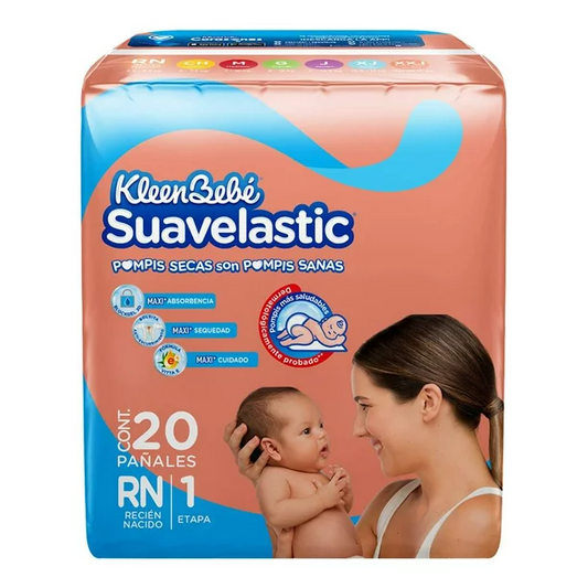 Pañal Suavelastic Recien Nacido 20 pañales, Kimberly-Clark