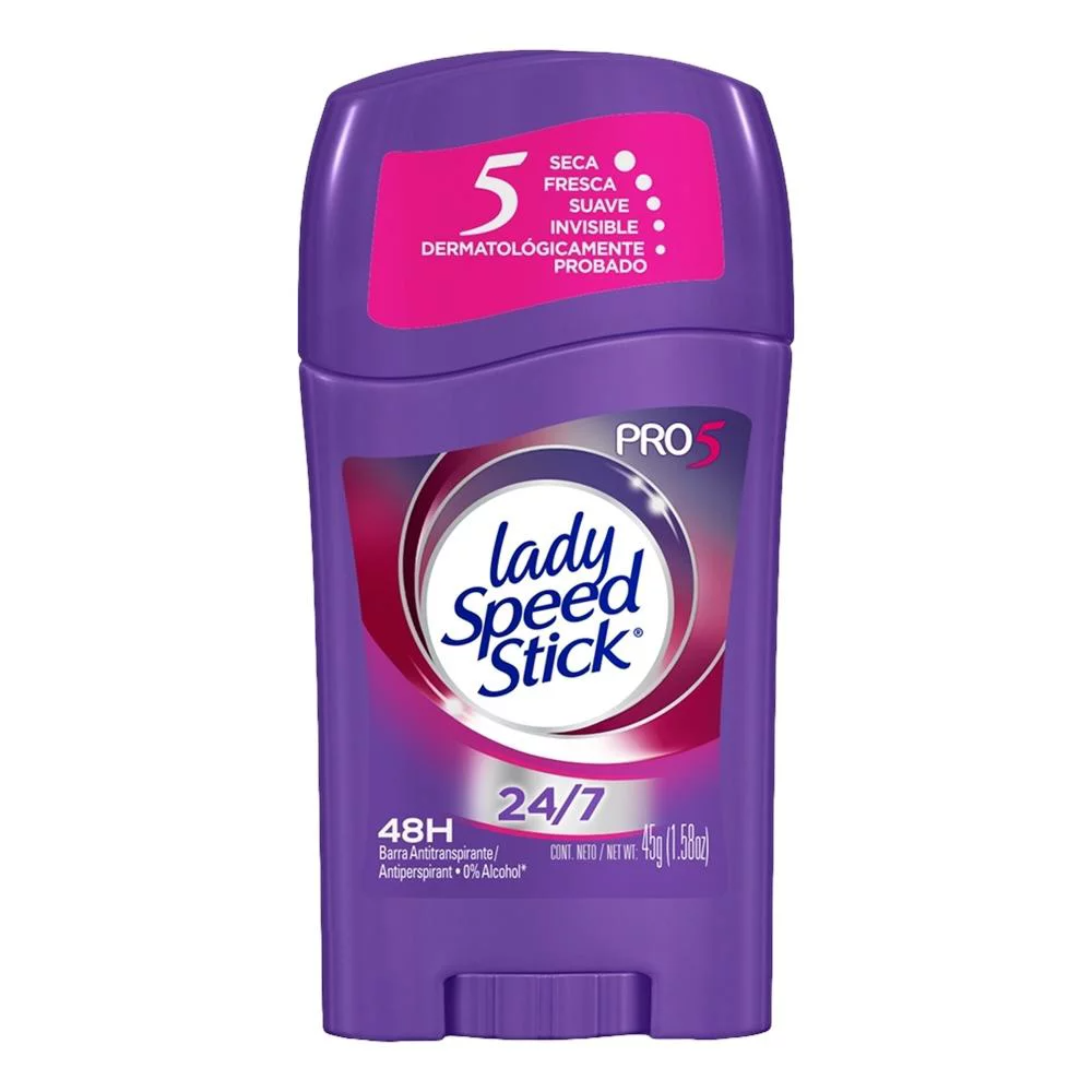 Desodorante Lady Speed Stick Barra 45 g, Colgate-Palmolive