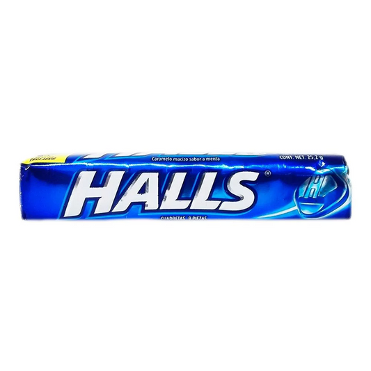 Caramelo Macizo Halls sabor Menta 9 pzas, Mondeléz