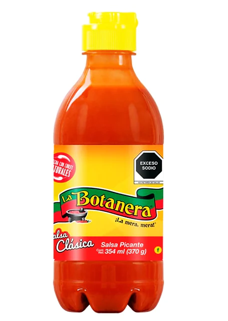 Salsa Picante La Botanera Clásica 370 ml, Mega Alimentos