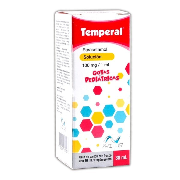 Temperal Solución 30 ml, Lab. Allen (Paracetamol 100 mg / 1 ml)