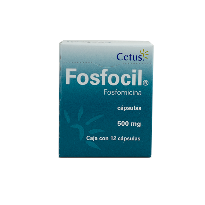 Fosfocil 12 Cápsulas Lab. Senosiain (Fosfomicina 500.000 mg)