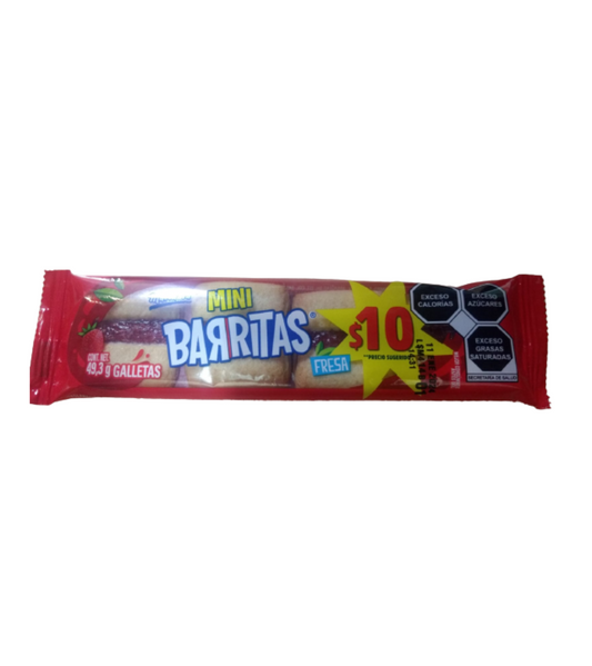 Barritas mini de fresa 49g