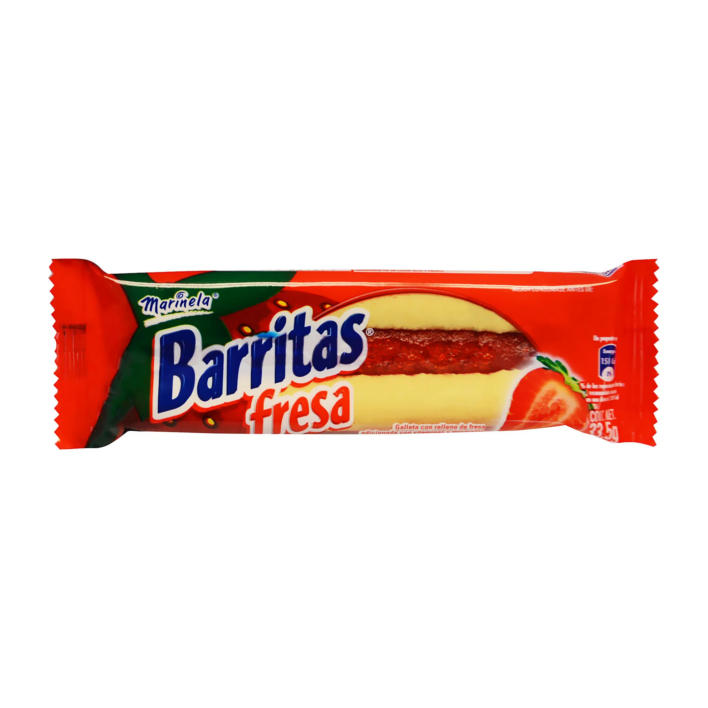 Galleta Barritas Fresa 33.5 g / 1 galleta  Marinela