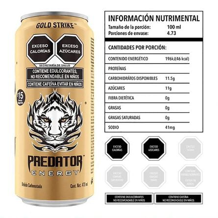 Predator Energy Gold Strike 473 ml