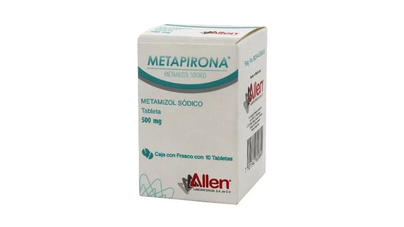 Metapirona 10 tabletas, Lab. Avitus (Metamizol Sódico 500 mg)