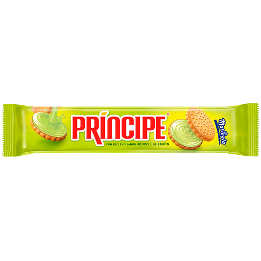 Galletas Príncipe sabor Limón 126 g, Marinela