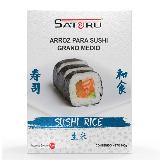 Arroz para sushi grando medio 700 g, Satoru