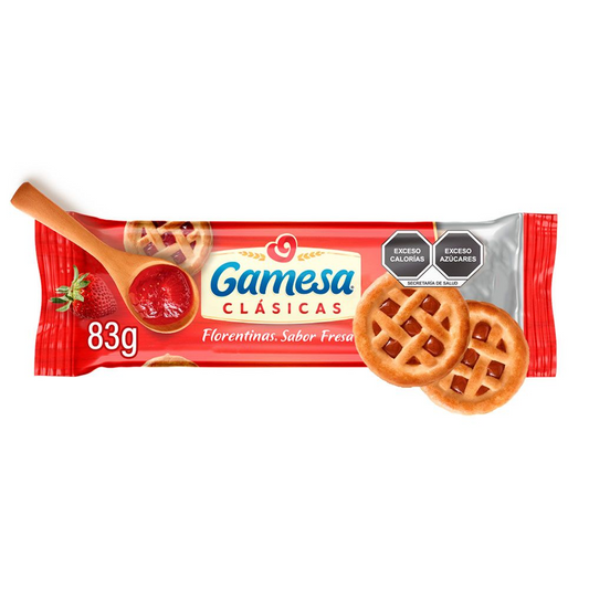 Galletas Florentinas sabor fresa 83g, Gamesa