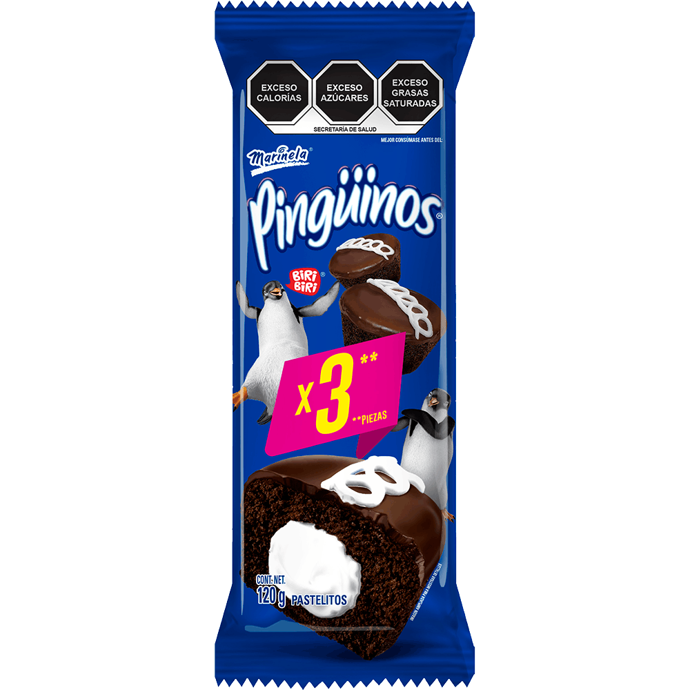 Pingüinos pastelito 120g, Marinela