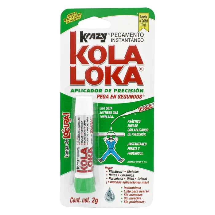 Pegamento Instantaneo Krazy Kola Loka goterito 1 pza 2 g, Kolaloka