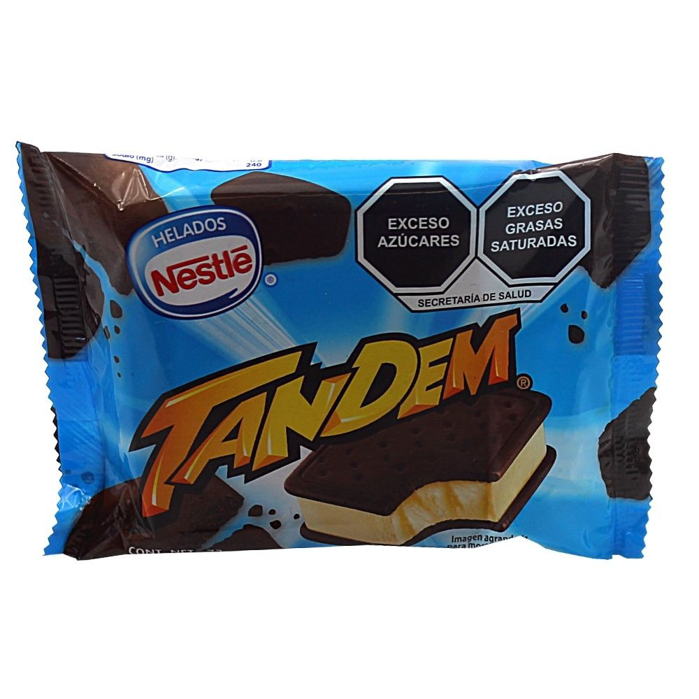 Sandwich de helado sabor vainilla Tandem 73 g, Helados Nestlé