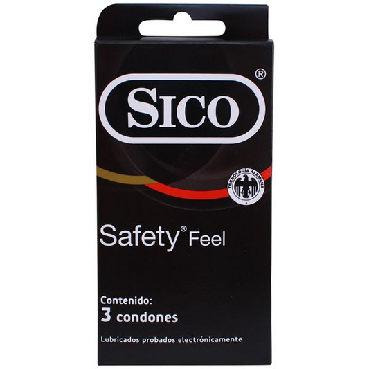 Condones Sico Safety Feel 3 condones  Sico