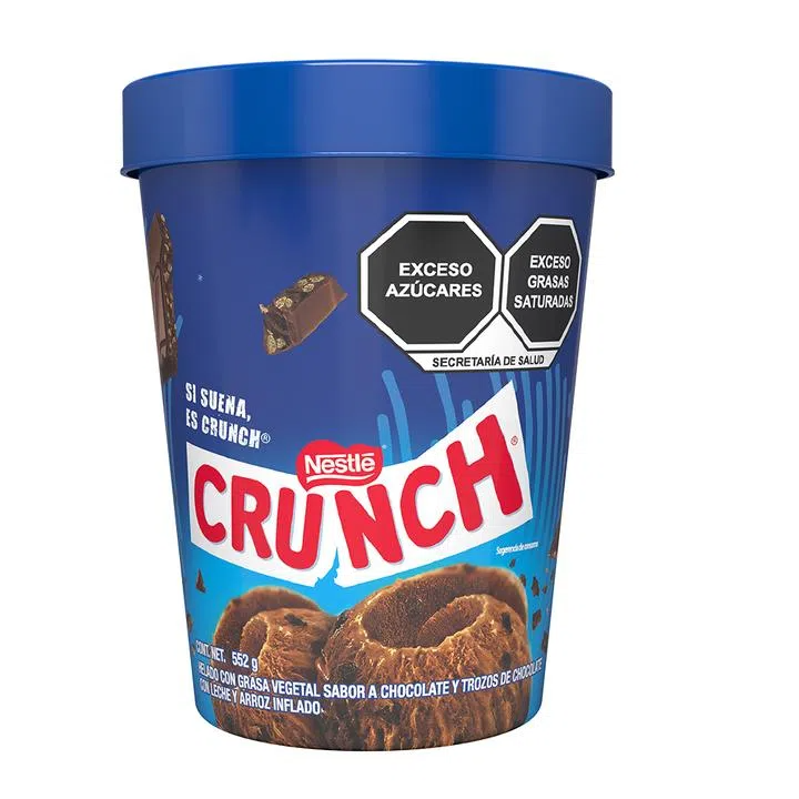 Bote de Helado Crunch 552 g, Nestlé Helados