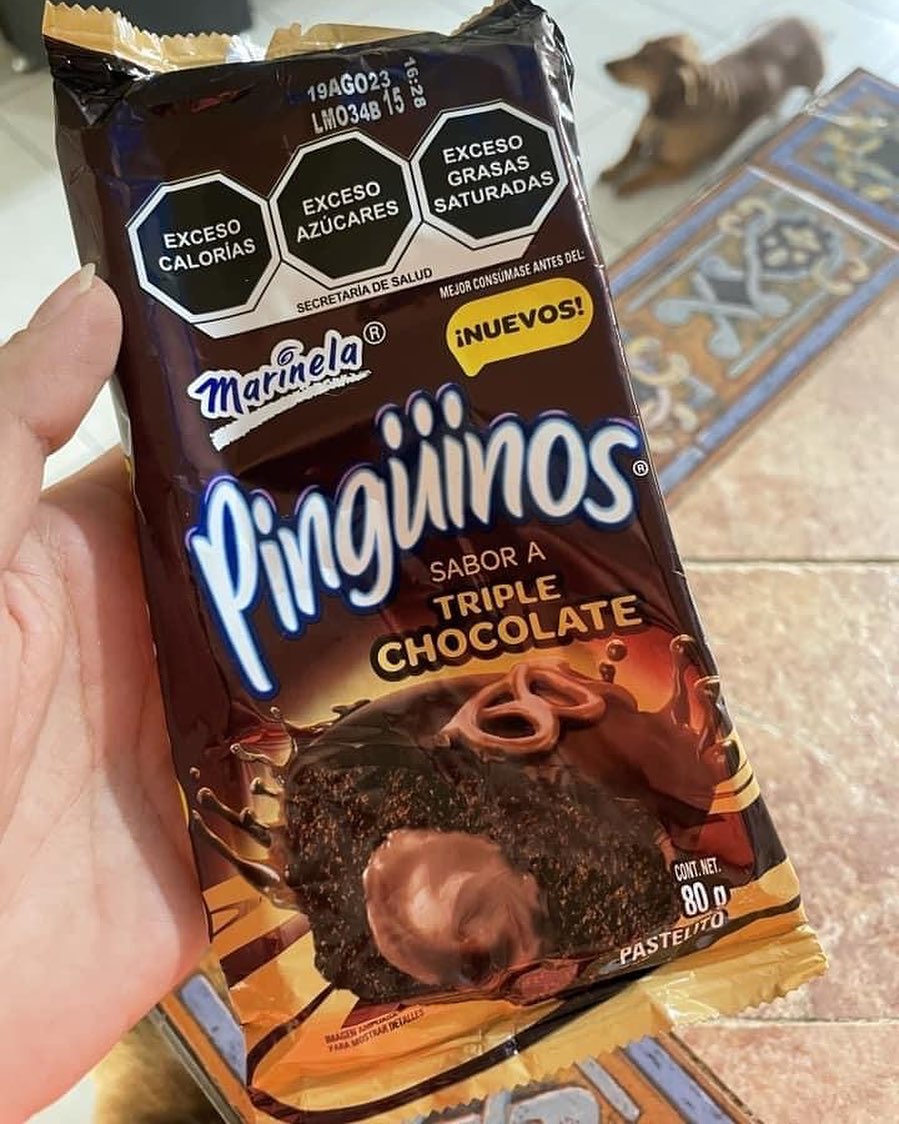 Pastelito Pingüinos Sabor Triple Chocolate 80 g, Marinela