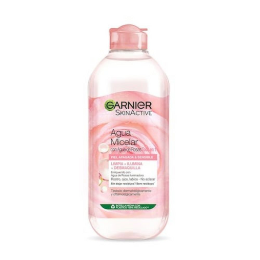 Agua Micelar con Agua de Rosas Garnier SkinActive 400 ml