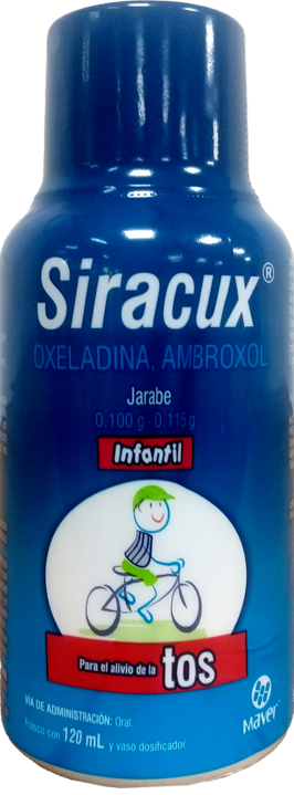 Siracux Infantil 120 ml, Lab. Maver (Oxeladina 0.100 g, Ambroxol 0.115 g / 100 ml)