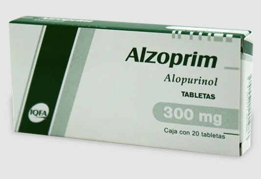 Alzoprim 20 tabletas, Lab. IQFA (Alopurinol 300 mg)