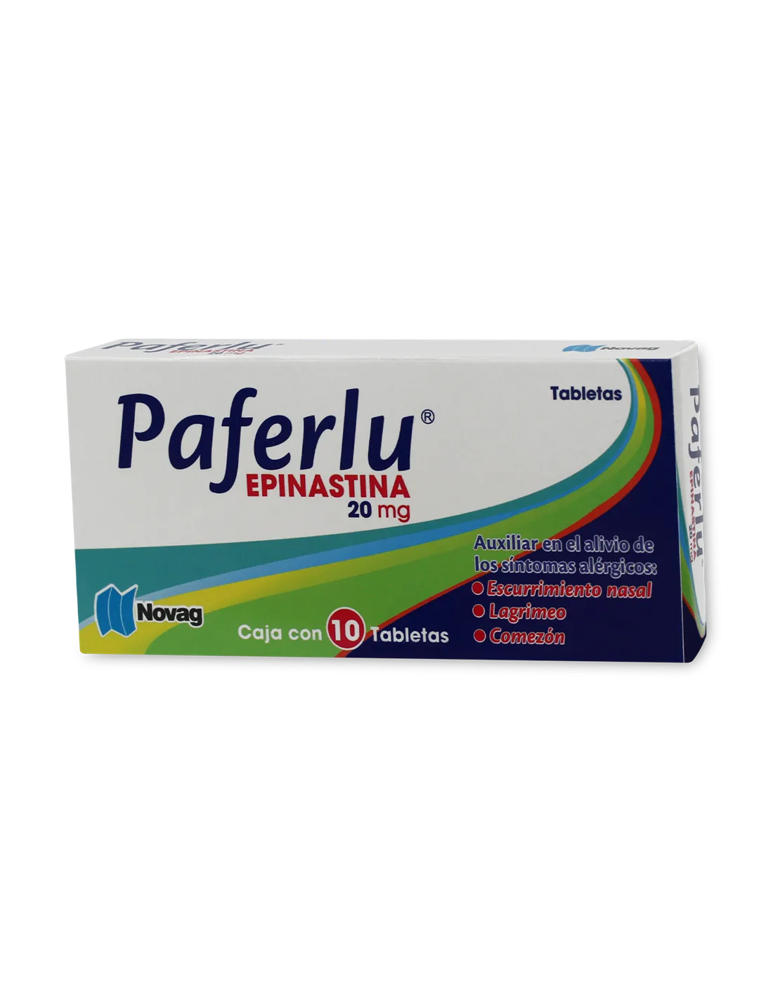 Paferlu 10 tabletas, Lab. Novag (Epinastina 20 mg)