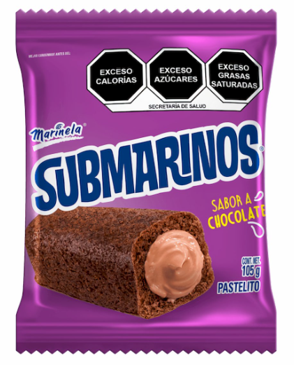 Submarinos chocolate 105g