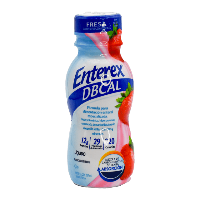 Suplemento Alimenticia Enterex DBCAL Fresa 237 ml, Victus