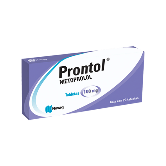 Prontol 20 Tabletas Lab. Novag (Metoprolol 100.000 mg)