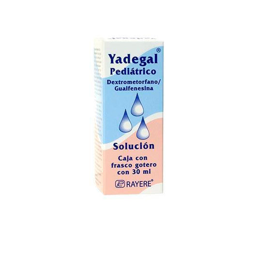 Yadegal Pediátrico 30 ml Solución (gotas) Lab. Rayere (Dextrometorfano 275.000 mg / 100 ml , Guaifenesina 2.250 g / 100 ml)