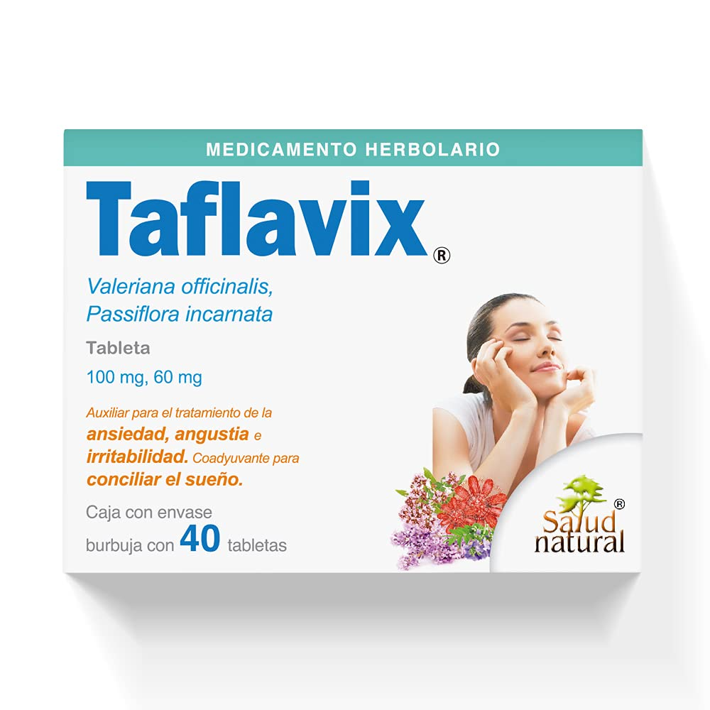 Taflavix 40 tabletas, Lab. Salud Natural (Valeriana, Pasiflora)