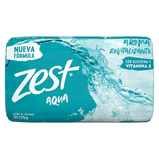 Jabón en Barra Zest Aqua 135 g, Unilever