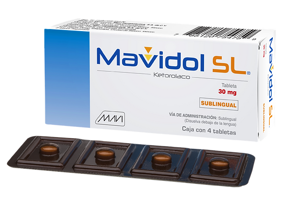 Mavidol SL 4 Tab. Tabletas (Sublinguales) Lab. Mavi (Ketorolaco 30.000 mg)