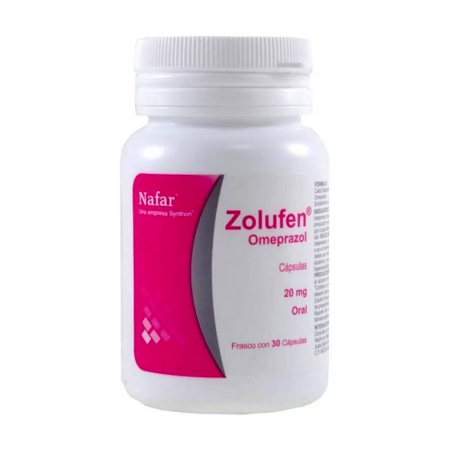 Zolufen 30 cápsulas, Lab. Nafar (Omeprazol 20 mg)