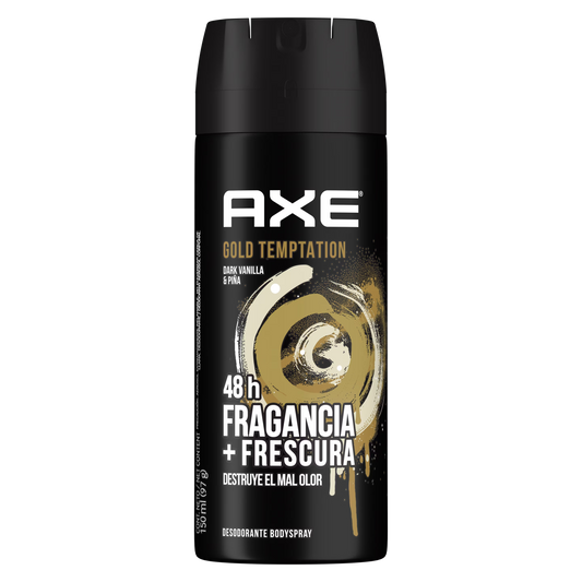 Desodorante Axe en aerosol Gold Temptation 125ml / 88 g; Unilever