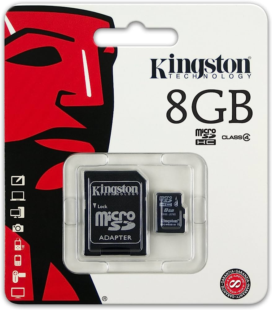 Memoria Micro SD 8GB HC Class 4, Kingston