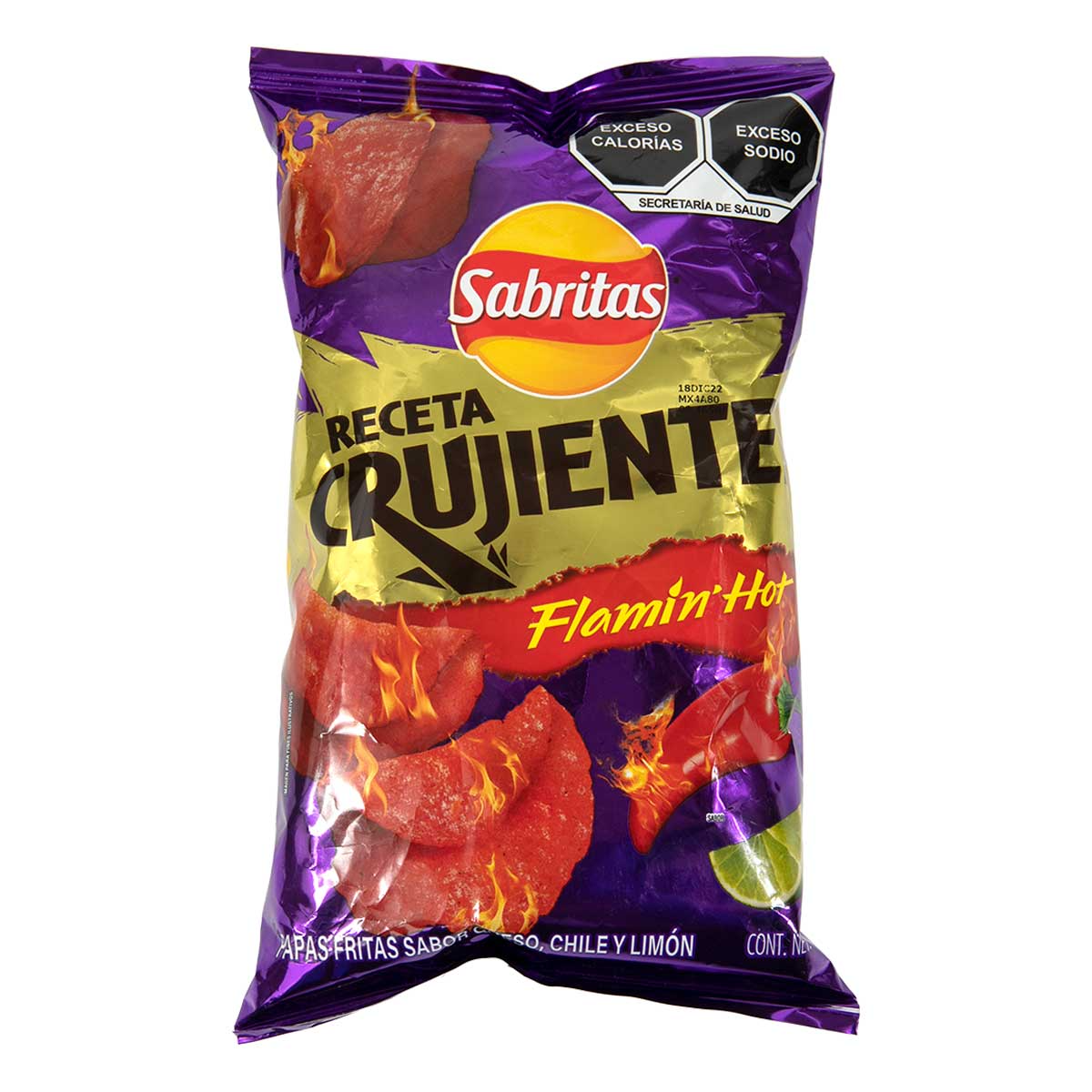 Sabritas receta crujiente flamin hot 48g, Sabritas