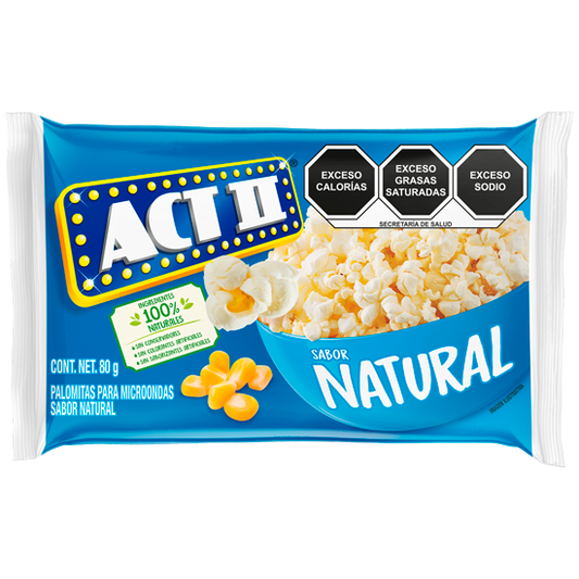 Palomitas de maíz ACT II natural 80 g, Conagra