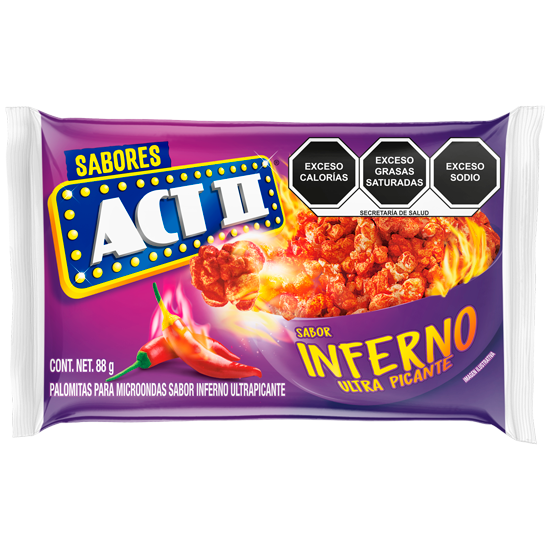 Palomitas de maíz ACT II Inferno Ultra Picante 88 g, Conagra