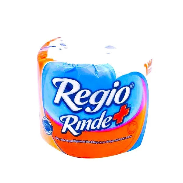 Papel Higiénico Regio "Rinde+" 400 hojas 1 rollo