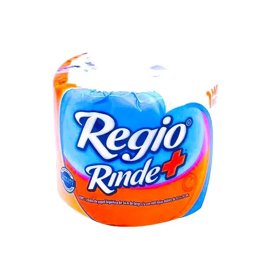 Papel Higiénico Regio "Rinde+" 400 hojas 1 rollo