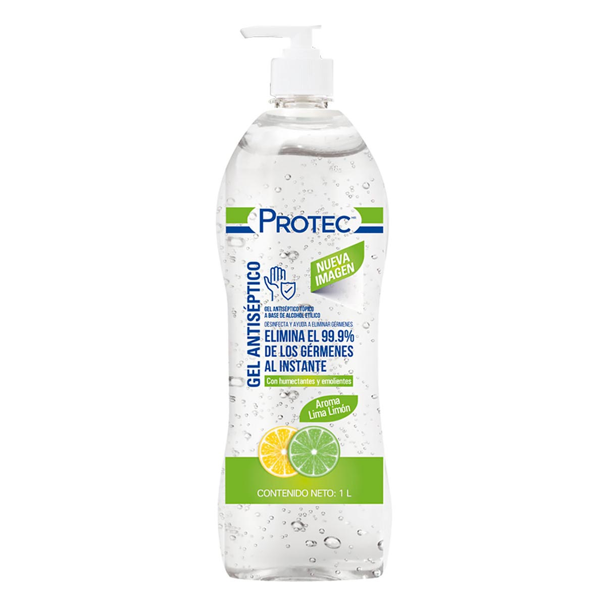 Gel Antibacterial Aroma a Limón 1L, Protec