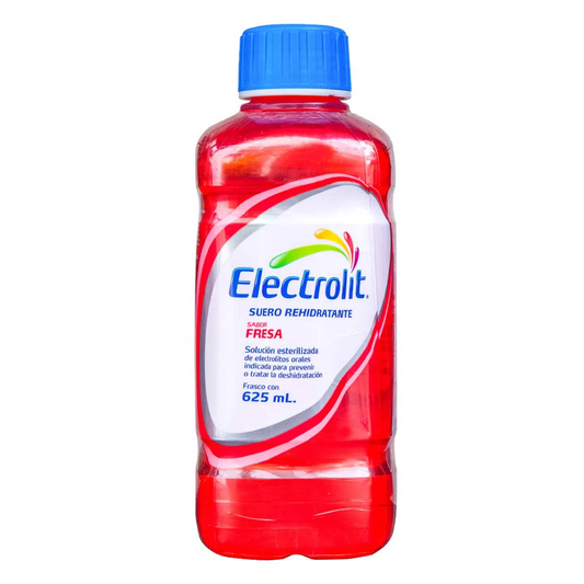 Electrolit Fresa 625 ml Solución (oral) Lab. Pisa (Calcio 551.000 mg / 100 ml , Cloruro de sodio 0.000  , Electrolitos Orales 0.000  , Magnesio 0.000  , Potasio 0.000 )