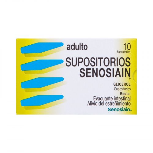 Supositorios Senosiain Adulto 10 Sup. Supositorios Lab. Senosiain (Glicerol 2632.000 mg)