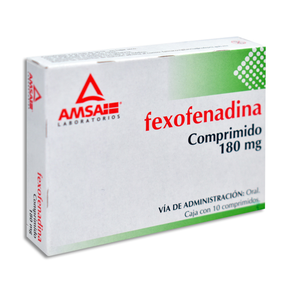 Fexofenadina 10 comprimidos, Lab. AMSA (Fexofenadina 180 mg)