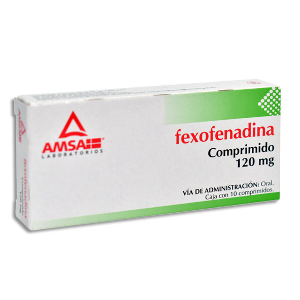 Fexofenadina 10 comprimidos, Lab. AMSA (Fexofenadina 120 mg)