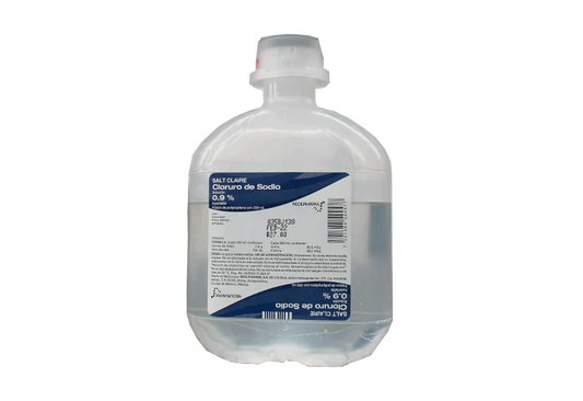 Cloruro de Sodio 250 ml, Lab. NeolPharma (Cloruro de Sodio 0.9 g / 100 ml)